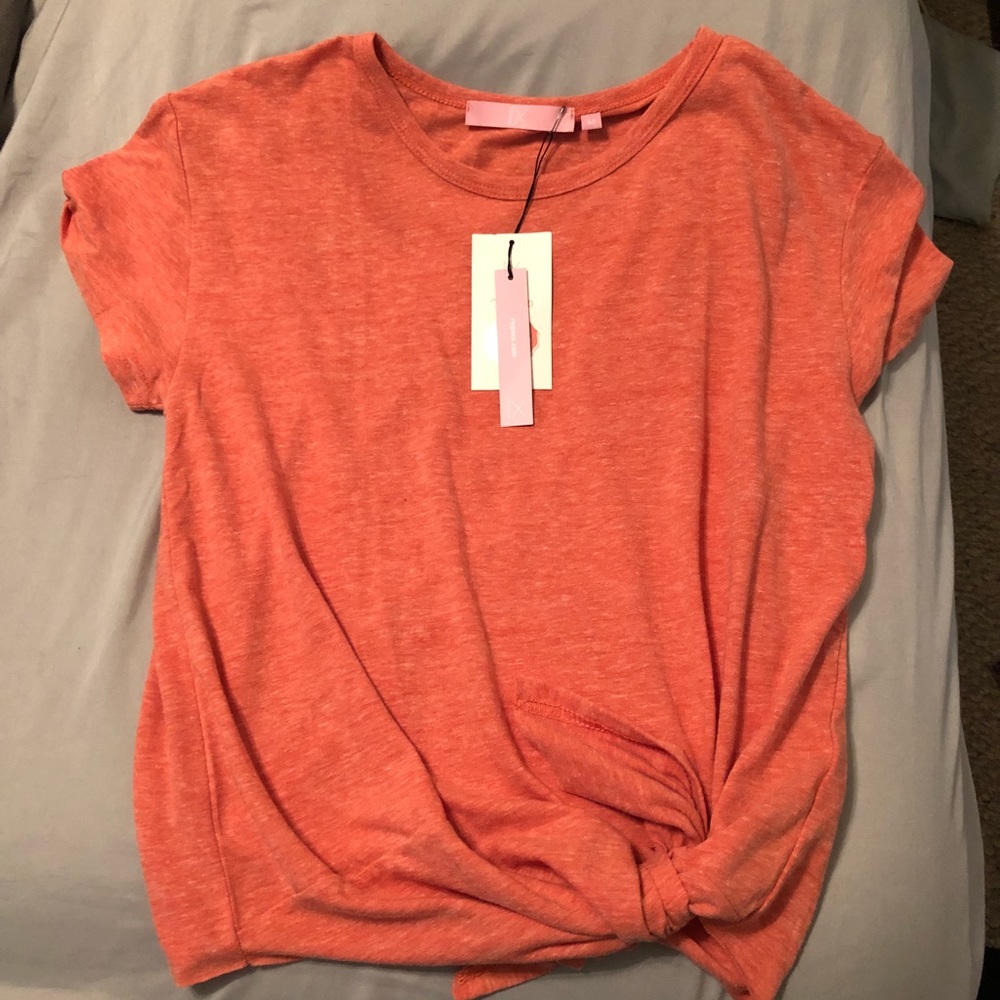 Coral colored shirt NWT